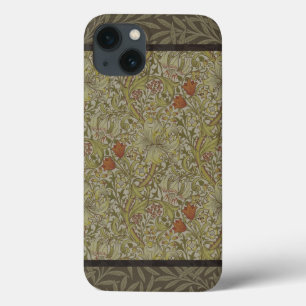 William Morris Golden Lily Willow Bough Pattern iPhone 13 Case