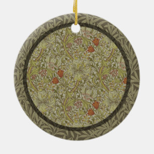 William Morris Golden Lily Willow Bough Pattern Ceramic Ornament