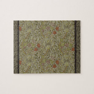 William Morris Golden Lily Willow Bough Pattern Jigsaw Puzzle