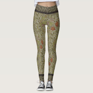 William Morris Golden Lily Willow Bough Pattern Leggings