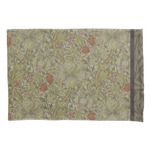 William Morris Golden Lily Willow Bough Pattern Pillowcase