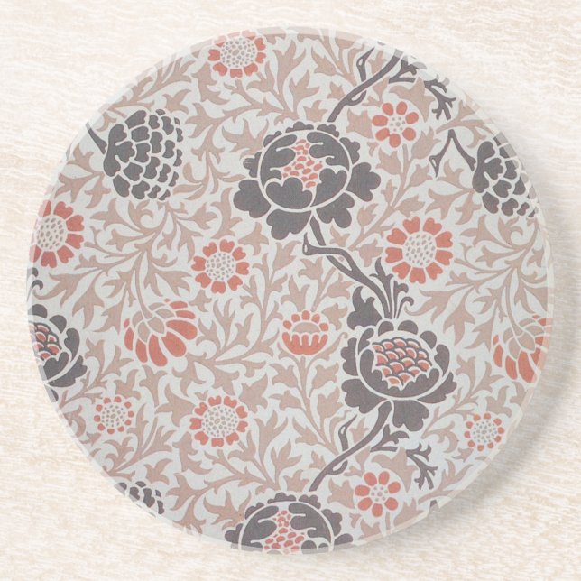 William Morris Grafton Botanic Art Design Coaster (Front)