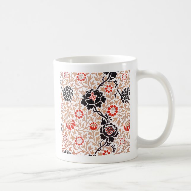 William Morris Grafton Botanic Art Design Coffee Mug (Right)