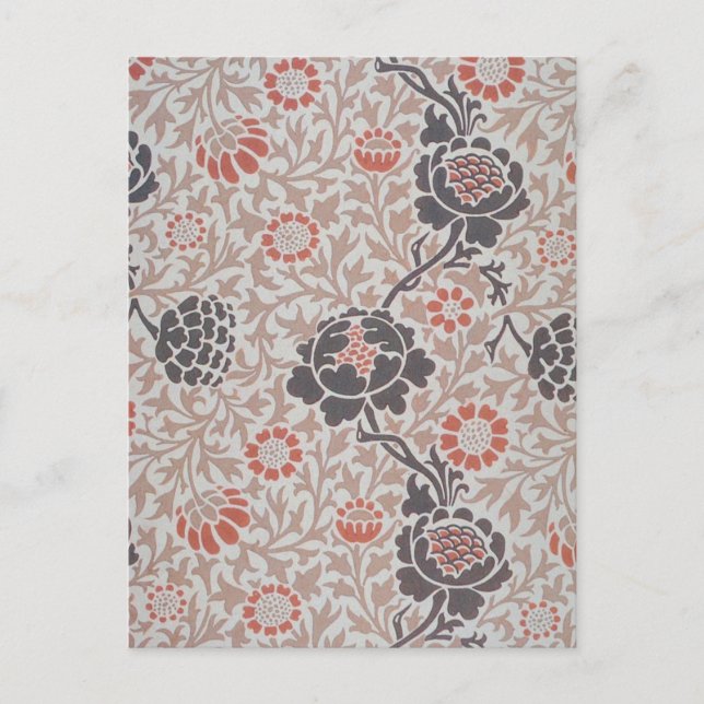 William Morris Grafton Botanic Art Design Postcard (Front)