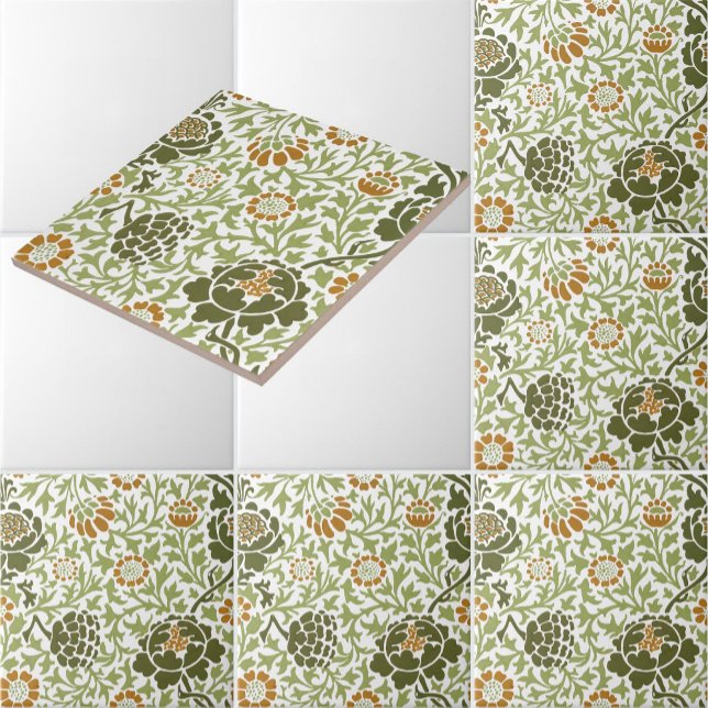 William Morris Grafton Floral Pattern Ceramic Tile (Creator Uploaded)
