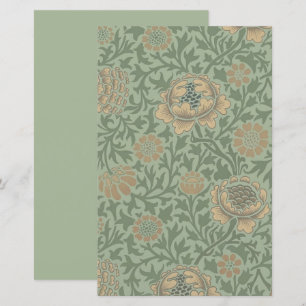 William Morris Grafton Floral Pattern Sage Green