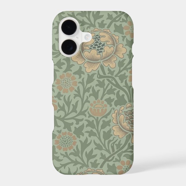 William Morris Grafton Floral Pattern Sage Green  (Back)