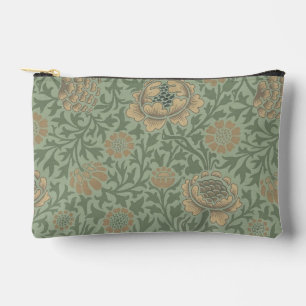 William Morris Grafton Floral Pattern Sage Green  Accessory Pouch