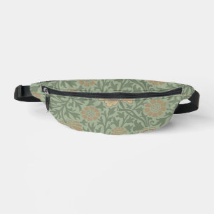 William Morris Grafton Floral Pattern Sage Green  Bum Bags