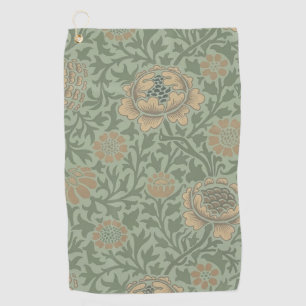 William Morris Grafton Floral Pattern Sage Green Golf Towel