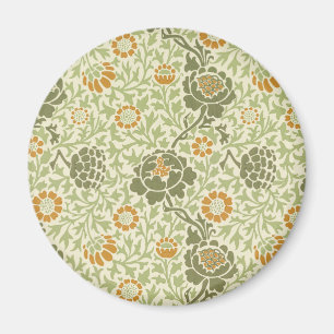 William Morris Grafton Sage Green Floral Pattern Magnet