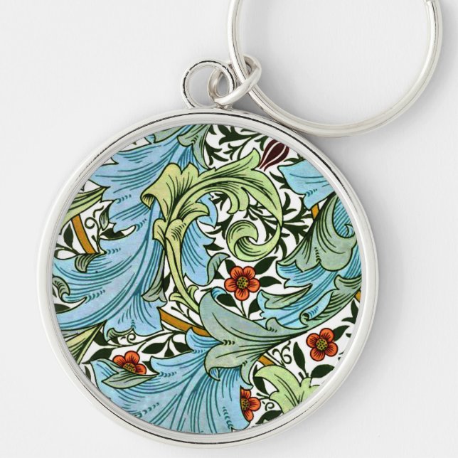 William Morris - Granville, popular pattern, Key Ring (Front)