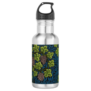 William Morris Grape & Vine Red Green Blue 532 Ml Water Bottle