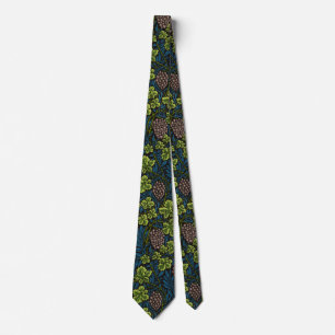 William Morris Grape & Vine Red Green Blue Tie