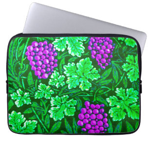 William Morris Grapevine, Purple and Green Laptop Sleeve