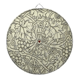 William Morris Grapevine Sage Wallpaper Dartboard