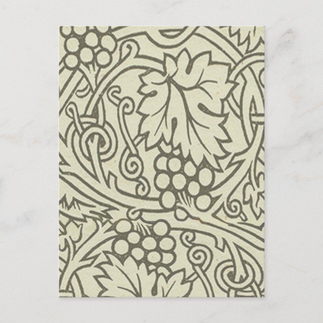 William Morris Grapevine Sage Wallpaper Postcard (Front)
