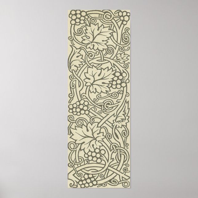 William Morris Grapevine Sage Wallpaper Poster (Front)