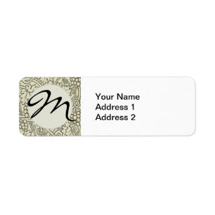 William Morris Grapevine Sage Wallpaper Return Address Label