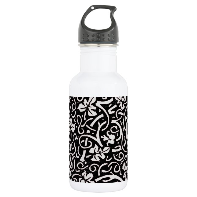 William Morris Grapevine Vine Leaf Pattern 532 Ml Water Bottle (Front)