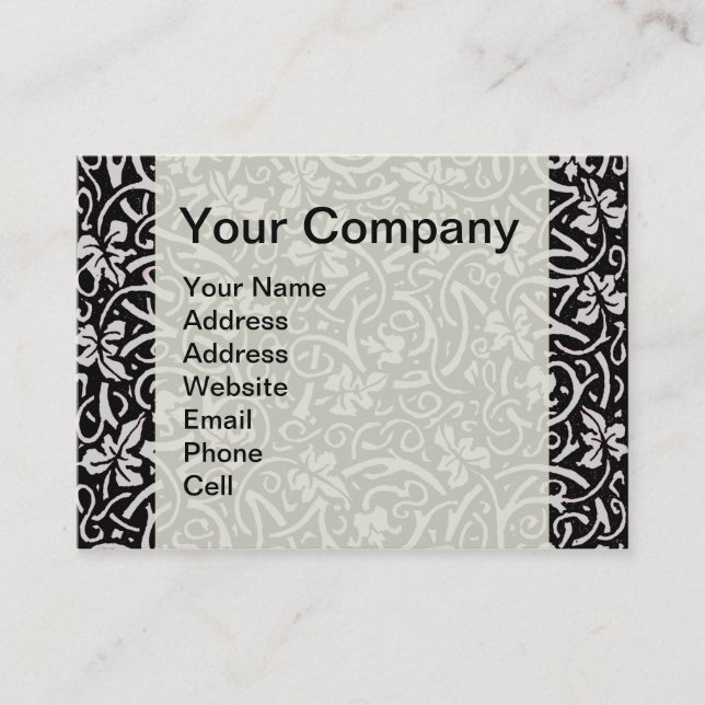 William Morris Grapevine Vine Leaf Pattern Business Card (Front)