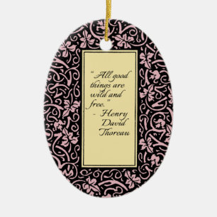 William Morris Grapevine Vine Leaf Pattern Ceramic Ornament