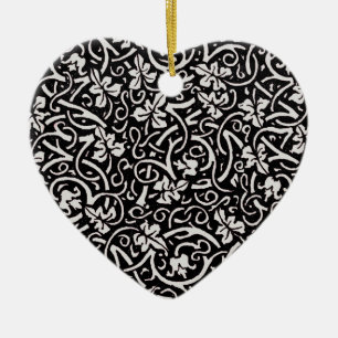 William Morris Grapevine Vine Leaf Pattern Ceramic Tree Decoration