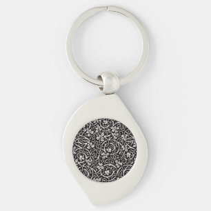 William Morris Grapevine Vine Leaf Pattern Key Ring