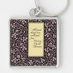 William Morris Grapevine Vine Leaf Pattern Key Ring