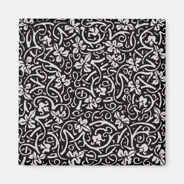 William Morris Grapevine Vine Leaf Pattern Magnet (Front)