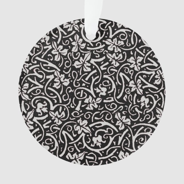 William Morris Grapevine Vine Leaf Pattern Ornament (Front)