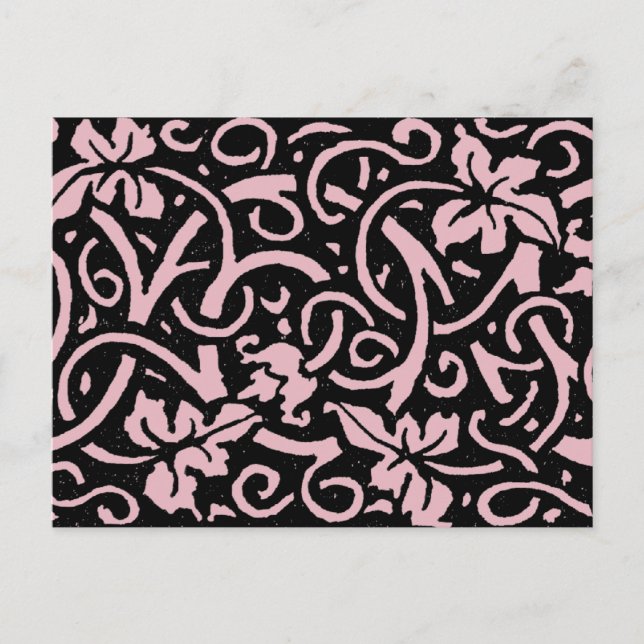 William Morris Grapevine Vine Leaf Pattern Postcard (Front)