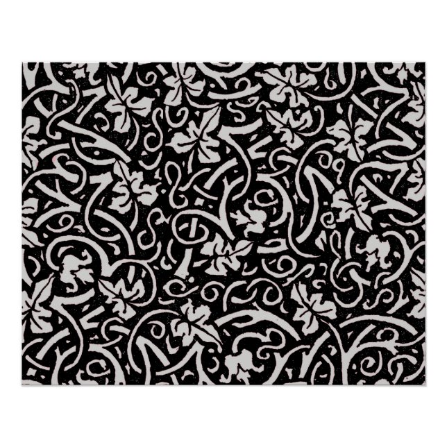 William Morris Grapevine Vine Leaf Pattern Poster (Front)