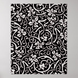 William Morris Grapevine Vine Leaf Pattern Poster