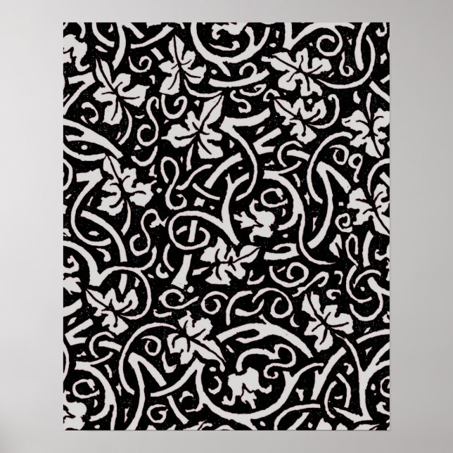William Morris Grapevine Vine Leaf Pattern Poster (Front)