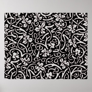 William Morris Grapevine Vine Leaf Pattern Poster