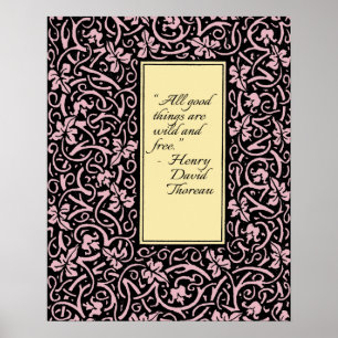 William Morris Grapevine Vine Leaf Pattern Poster