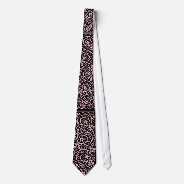 William Morris Grapevine Vine Leaf Pattern Tie (Front)