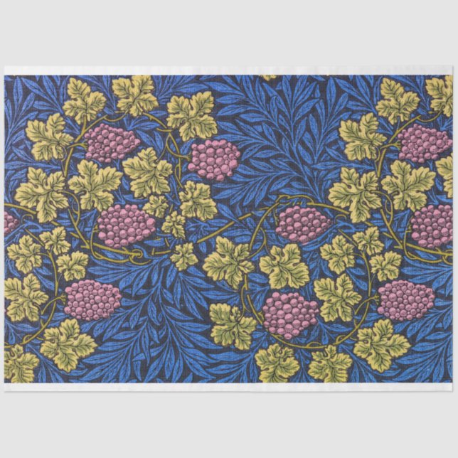 William Morris Grapevine (Wine Vines) Pattern Tissue Paper (Front)