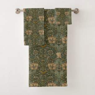 William Morris: Green Honeysuckle Bath Towel Set