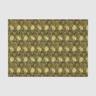 William Morris Green Tulip Lily Wallpaper Tissue Paper
