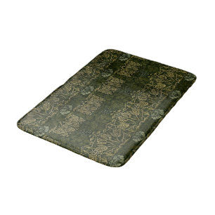 William Morris: Green Tulip & Rose Bath Mat