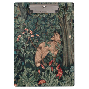 William Morris Greenery Fox Wildlife Clipboard