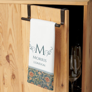 William Morris Holland Park Blue & White Custom Tea Towel