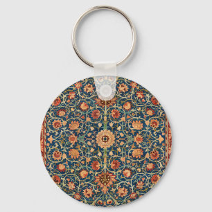 William Morris Holland Park Carpet Pattern Key Ring