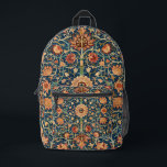 William Morris Holland park carpet vintage Printed Backpack<br><div class="desc">William Morris backpack vintage retro stylish for her.</div>