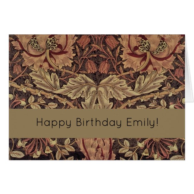 William Morris Honeysuckle Classic English Art (Front Horizontal)