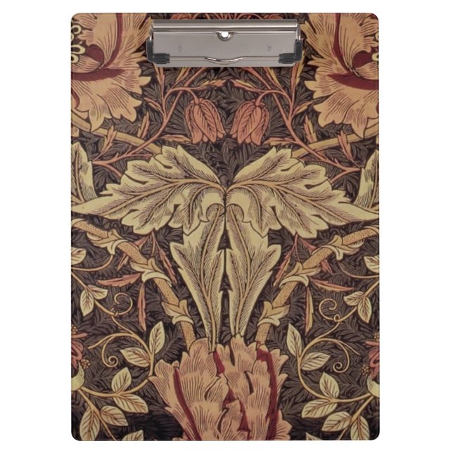 William Morris Honeysuckle Classic English Art Clipboard (Front)