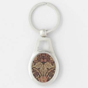 William Morris Honeysuckle Classic English Art Key Ring