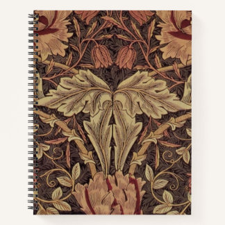 William Morris Honeysuckle Classic English Art Notebook